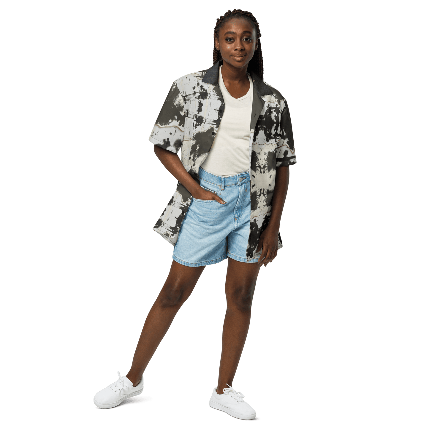 Destruction Lines - Unisex button shirt - Souled Out World