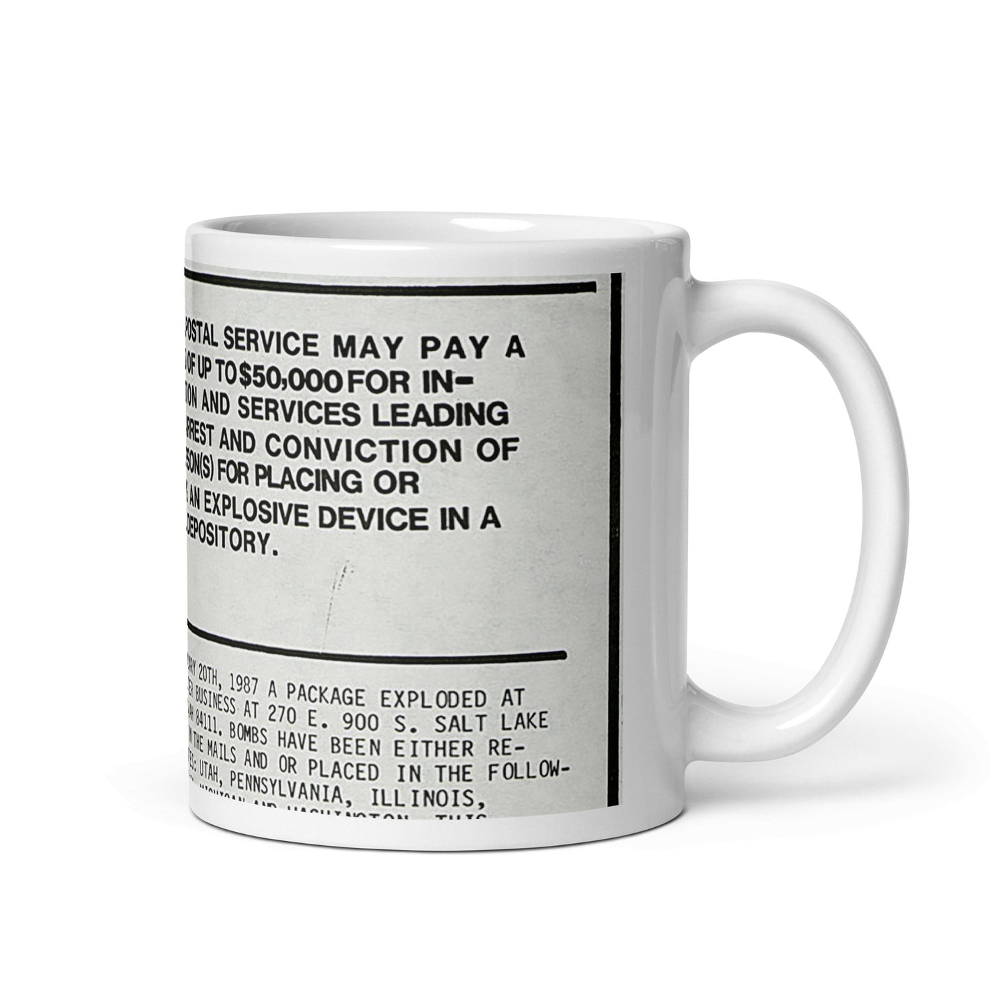 Unabomber - glossy mug - Souled Out World
