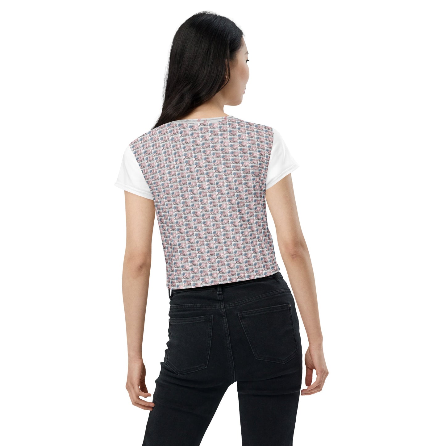 Angela Davis All-Over Print Crop T-Shirt - Souled Out World