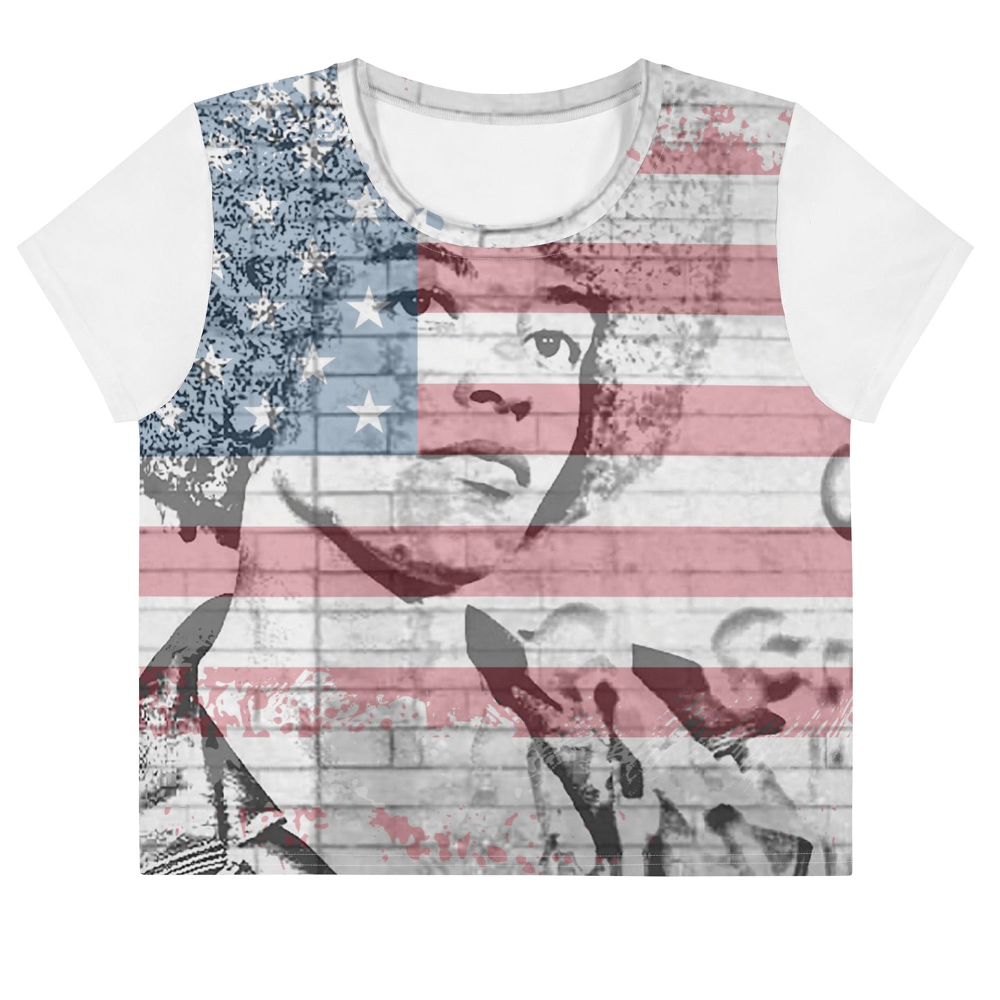 Angela Davis All-Over Print Crop T-Shirt - Souled Out World