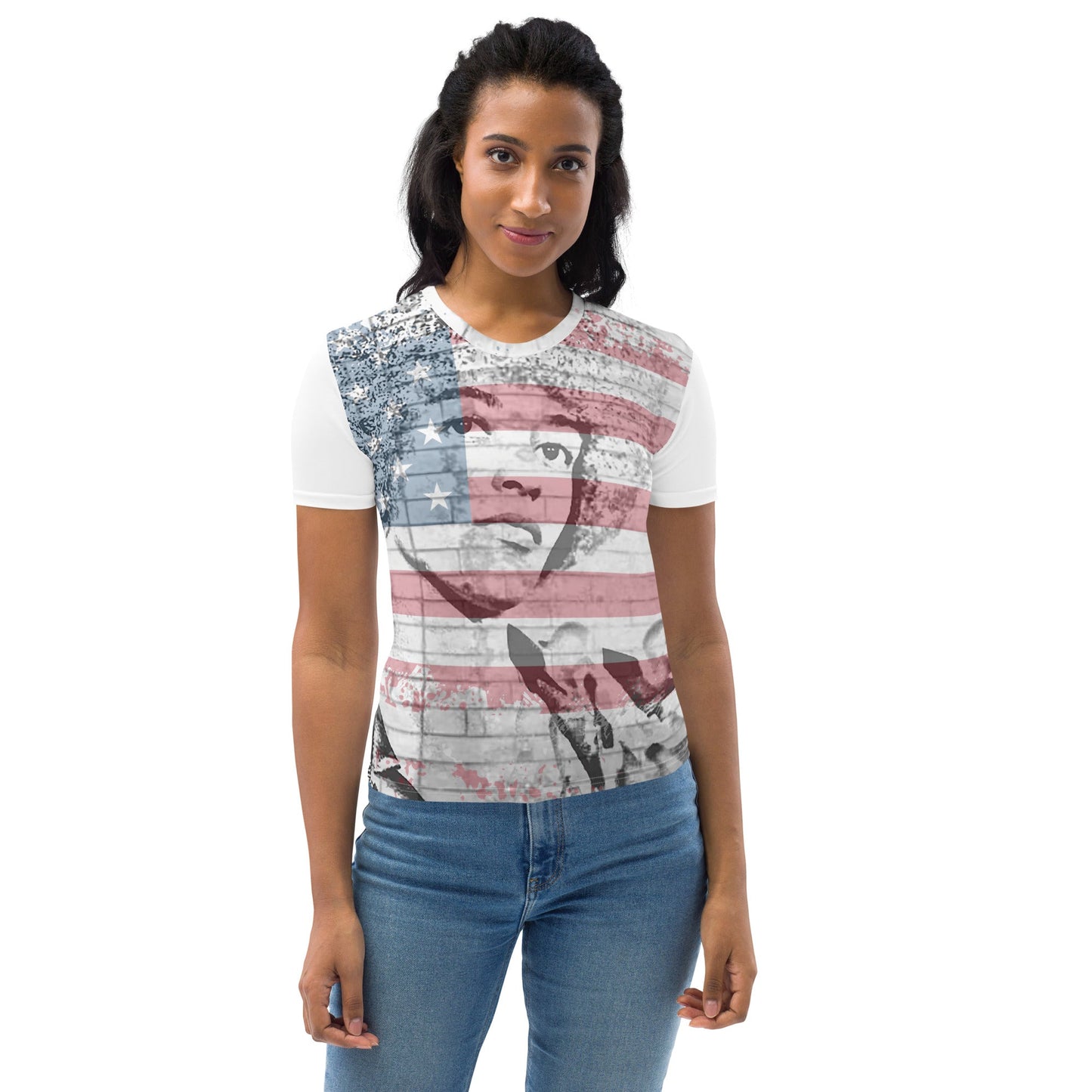 Angela Davis All-Over Print Women's T-shirt - Souled Out World