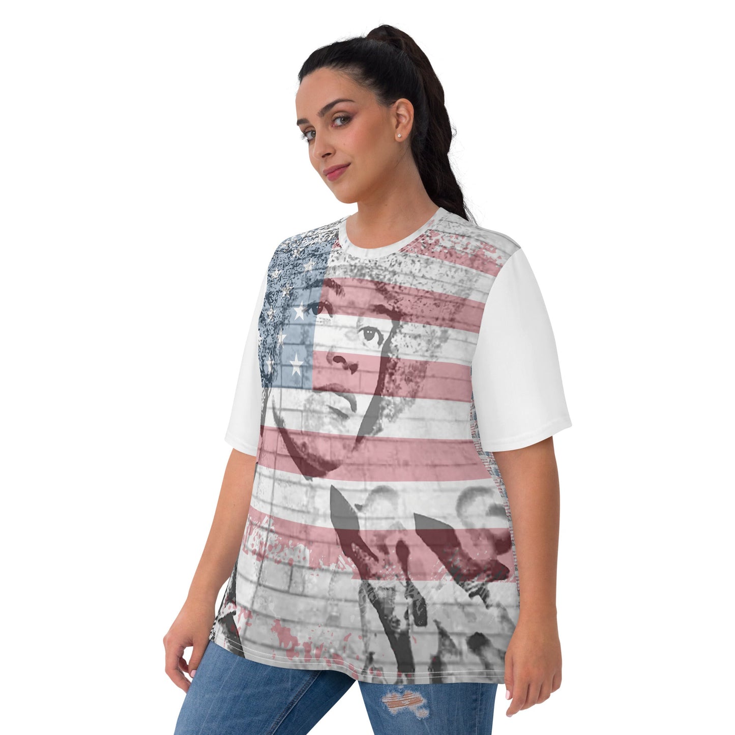 Angela Davis All-Over Print Women's T-shirt - Souled Out World