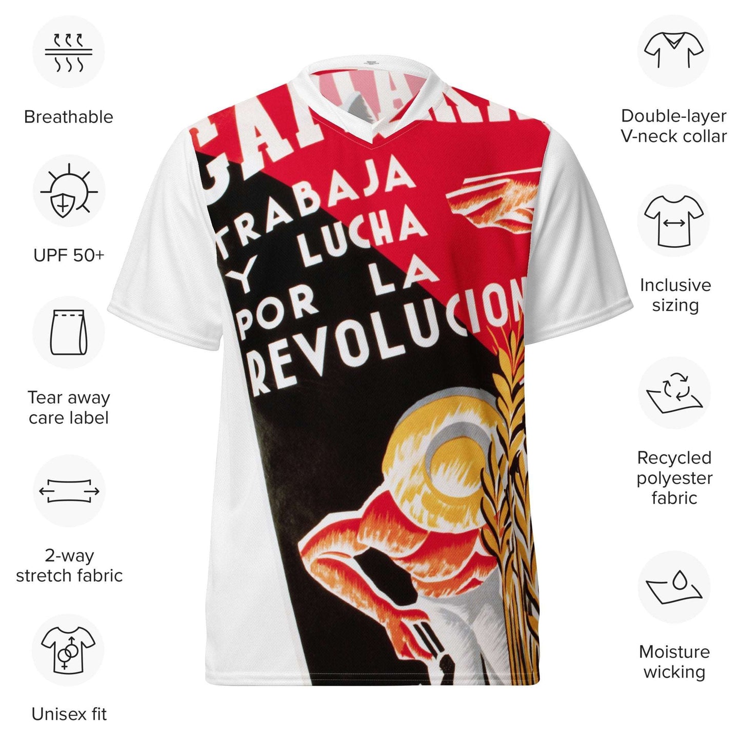 Camarada - Recycled unisex sports jersey - Souled Out World