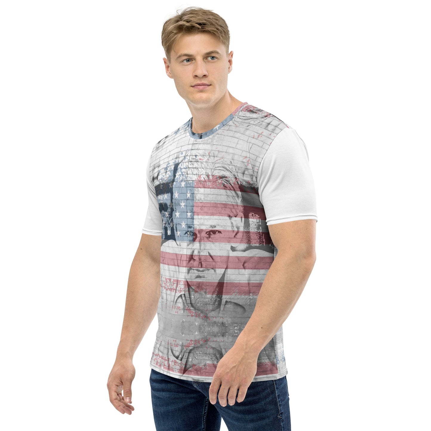 Julian Assange All-Over Print Men's Crew Neck T-Shirt - Souled Out World