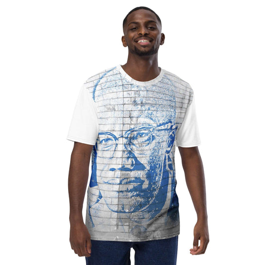 Malcolm X All-Over Print Men's Crew Neck T-Shirt - Souled Out World
