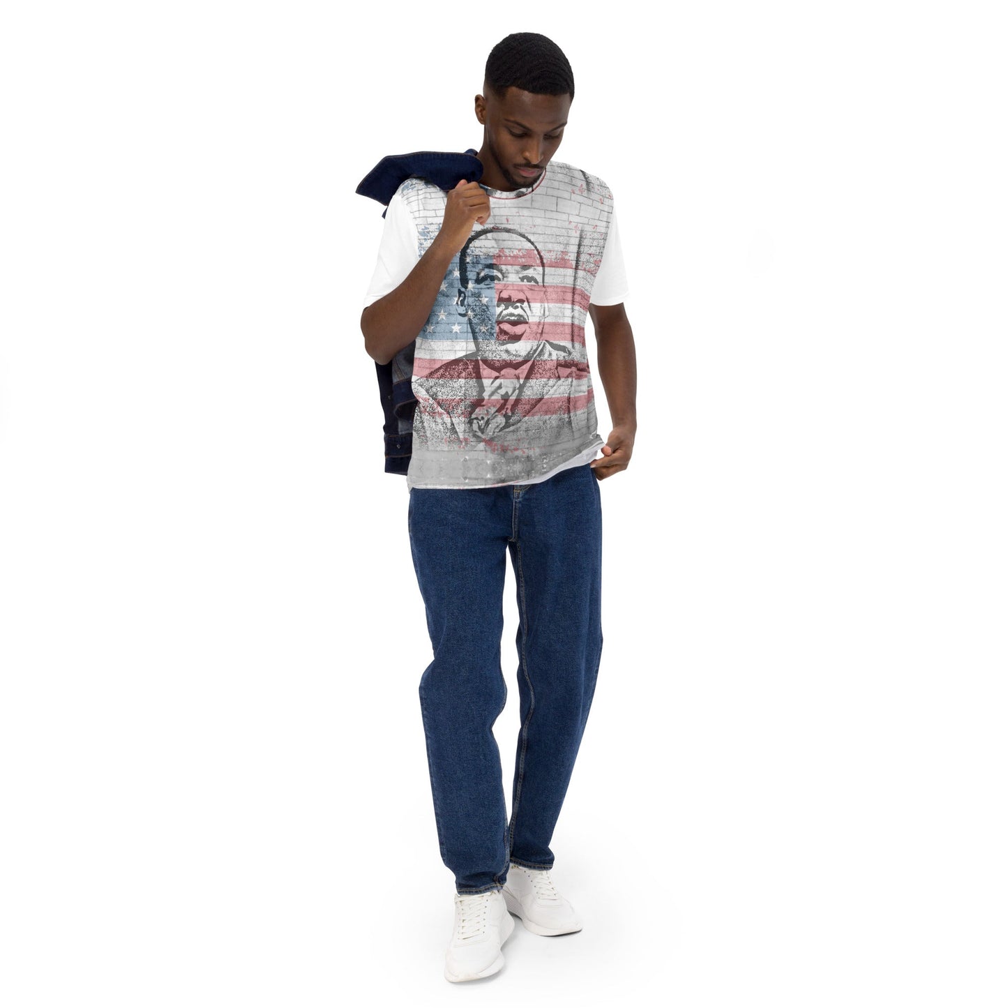 Martin Luther King Jr. All-Over Print Men's Crew Neck T-Shirt - Souled Out World