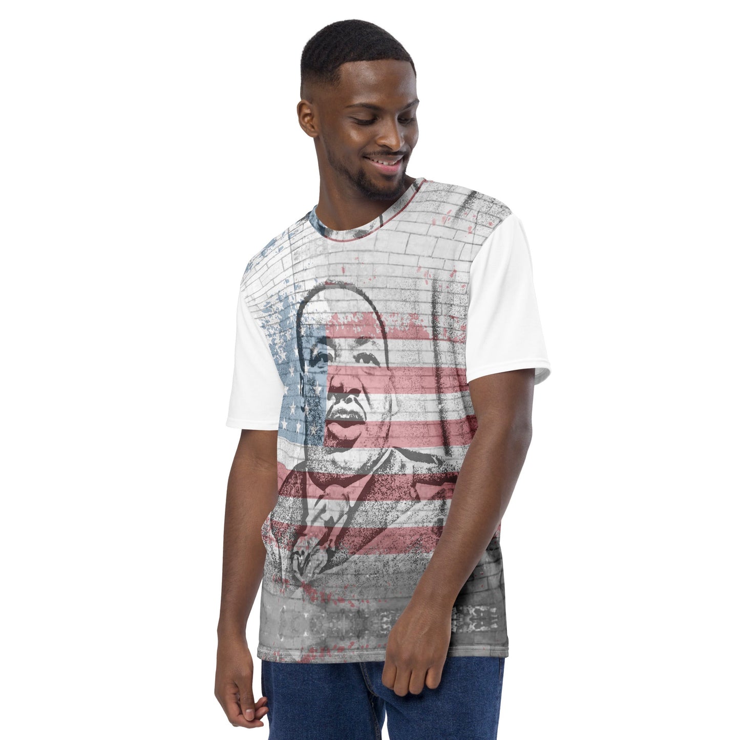 Martin Luther King Jr. All-Over Print Men's Crew Neck T-Shirt - Souled Out World
