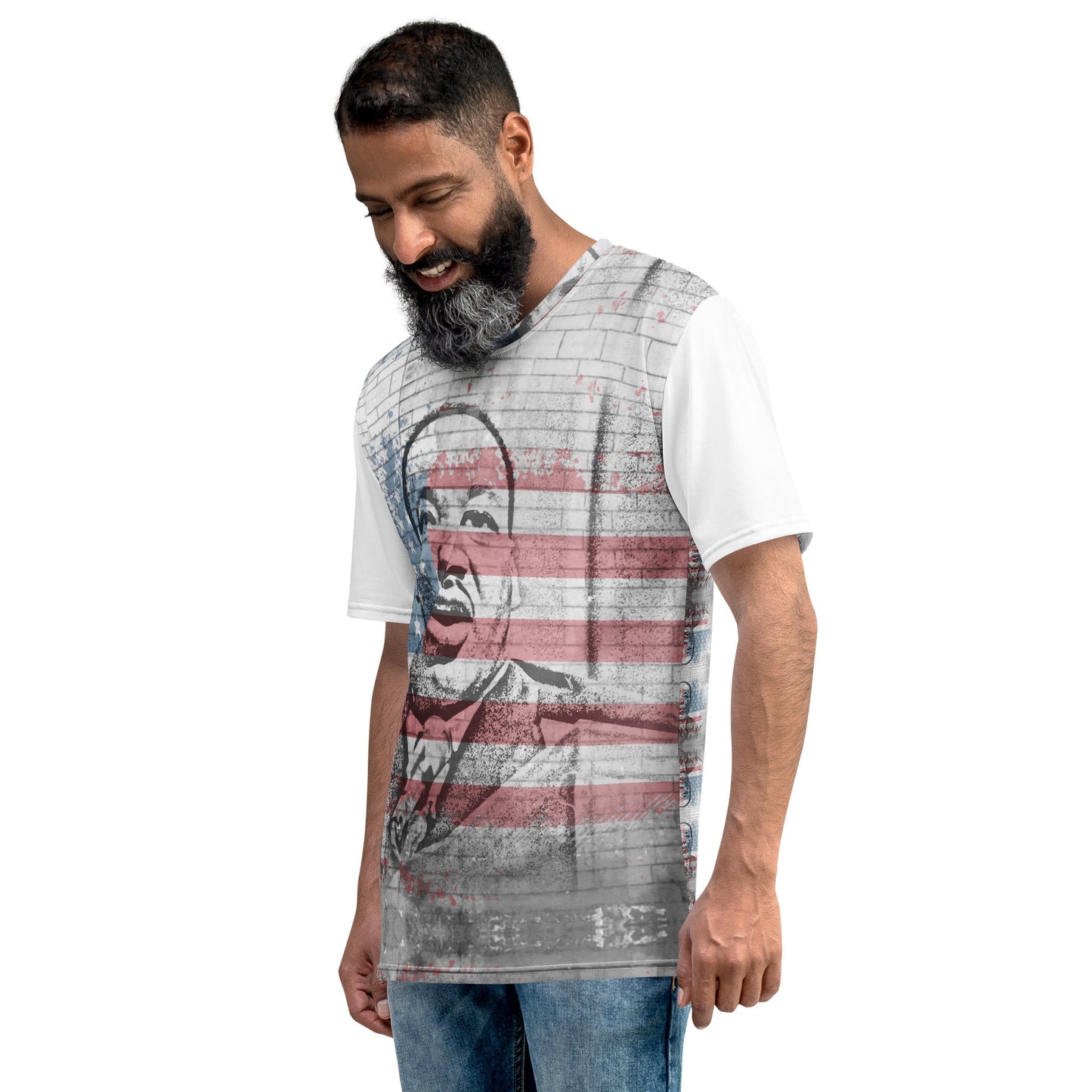 Martin Luther King Jr. All-Over Print Men's Crew Neck T-Shirt - Souled Out World