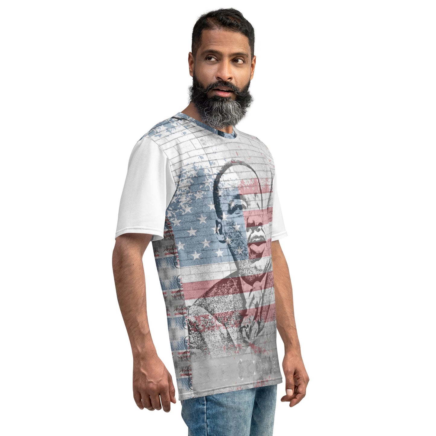 Martin Luther King Jr. All-Over Print Men's Crew Neck T-Shirt - Souled Out World