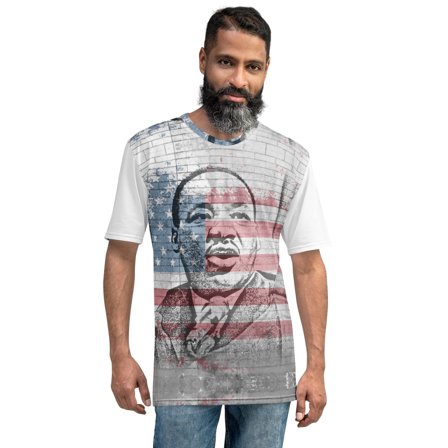 Martin Luther King Jr. All-Over Print Men's Crew Neck T-Shirt - Souled Out World