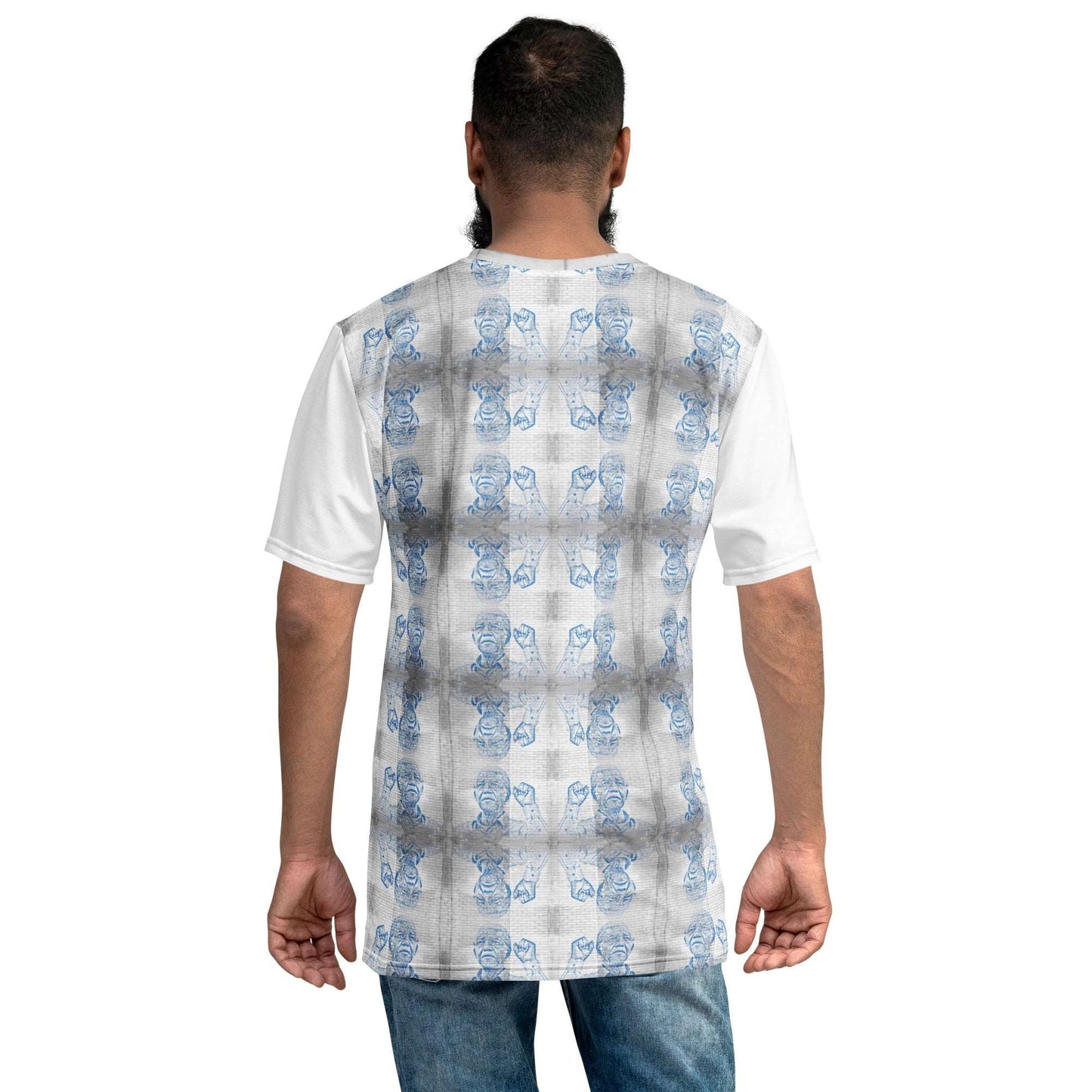 Nelson Mandela All-Over Print Men's Crew Neck T-Shirt - Souled Out World
