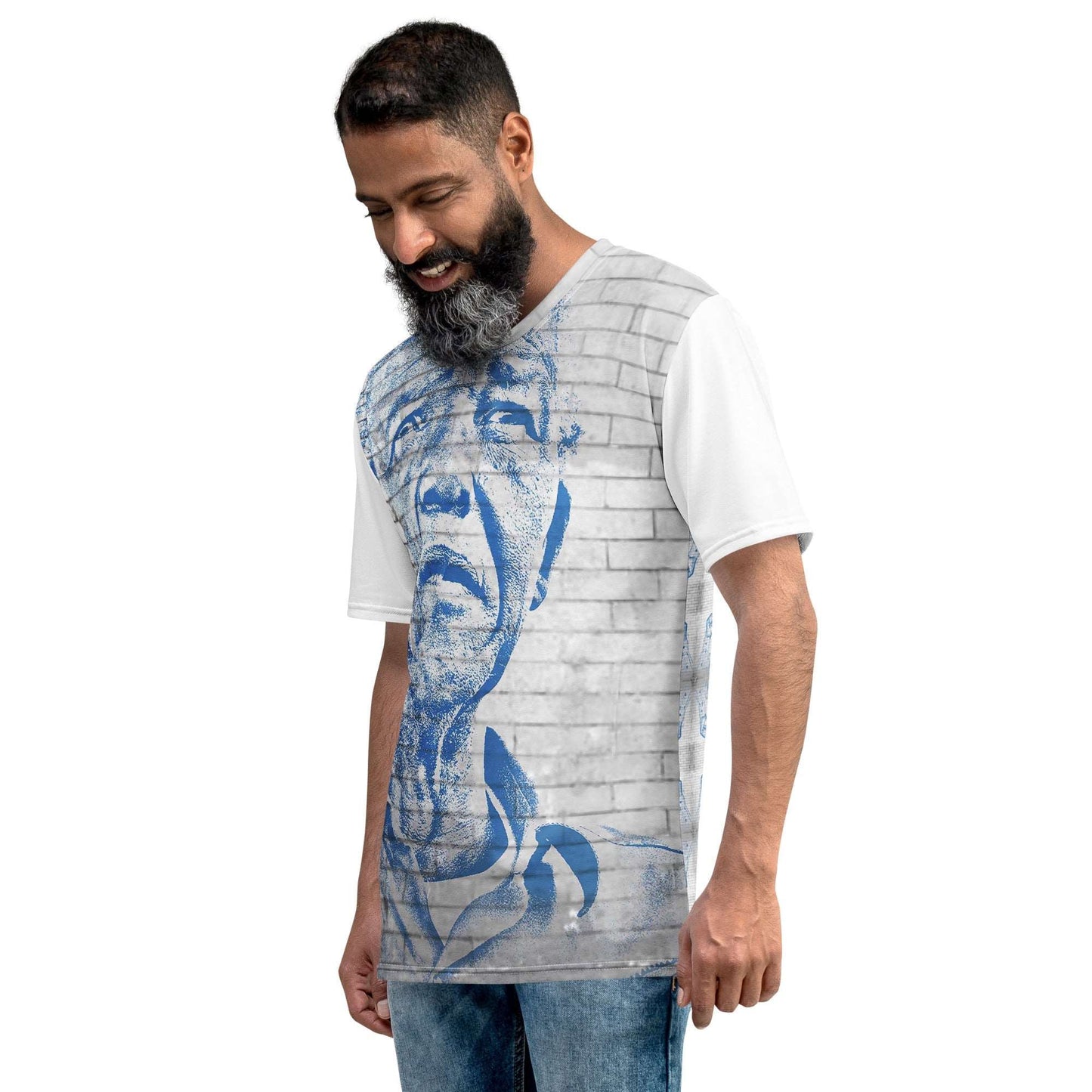Nelson Mandela All-Over Print Men's Crew Neck T-Shirt - Souled Out World