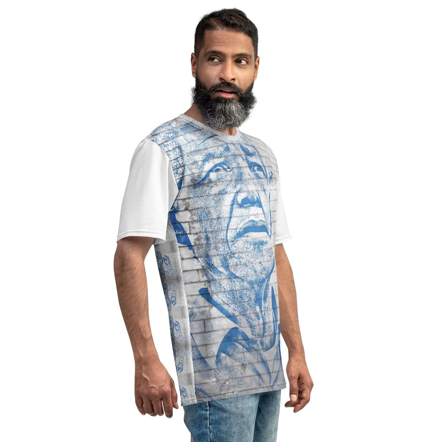 Nelson Mandela All-Over Print Men's Crew Neck T-Shirt - Souled Out World