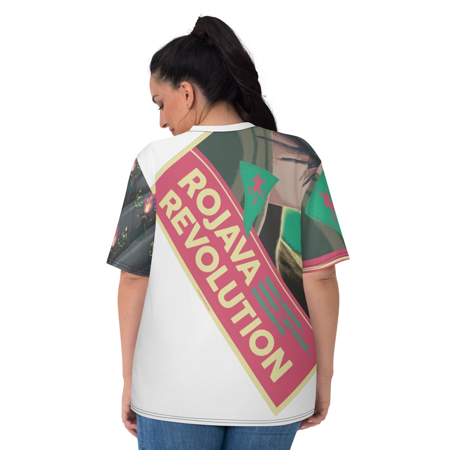 Rojava Revolution - All-Over Print Women's Crew Neck T-Shirt - Souled Out World