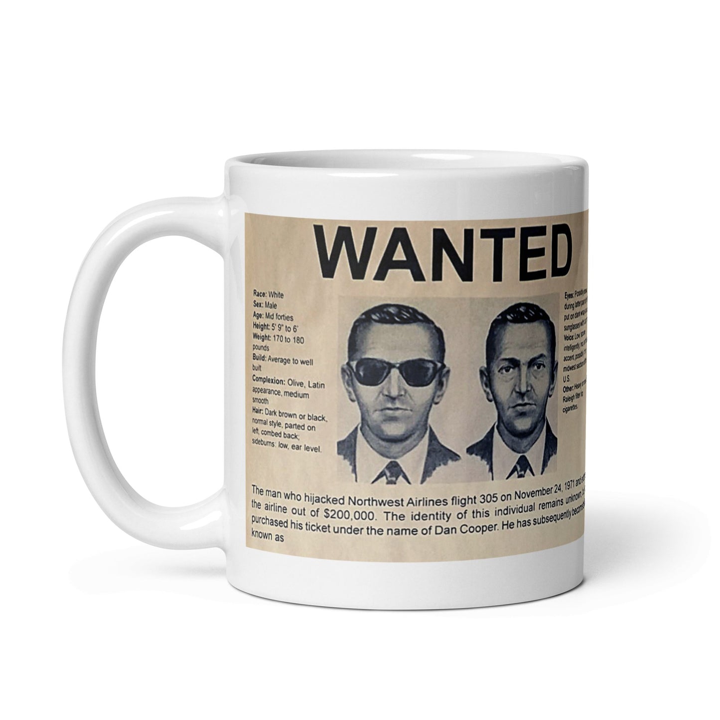 D. B. Cooper - glossy mug - Souled Out World