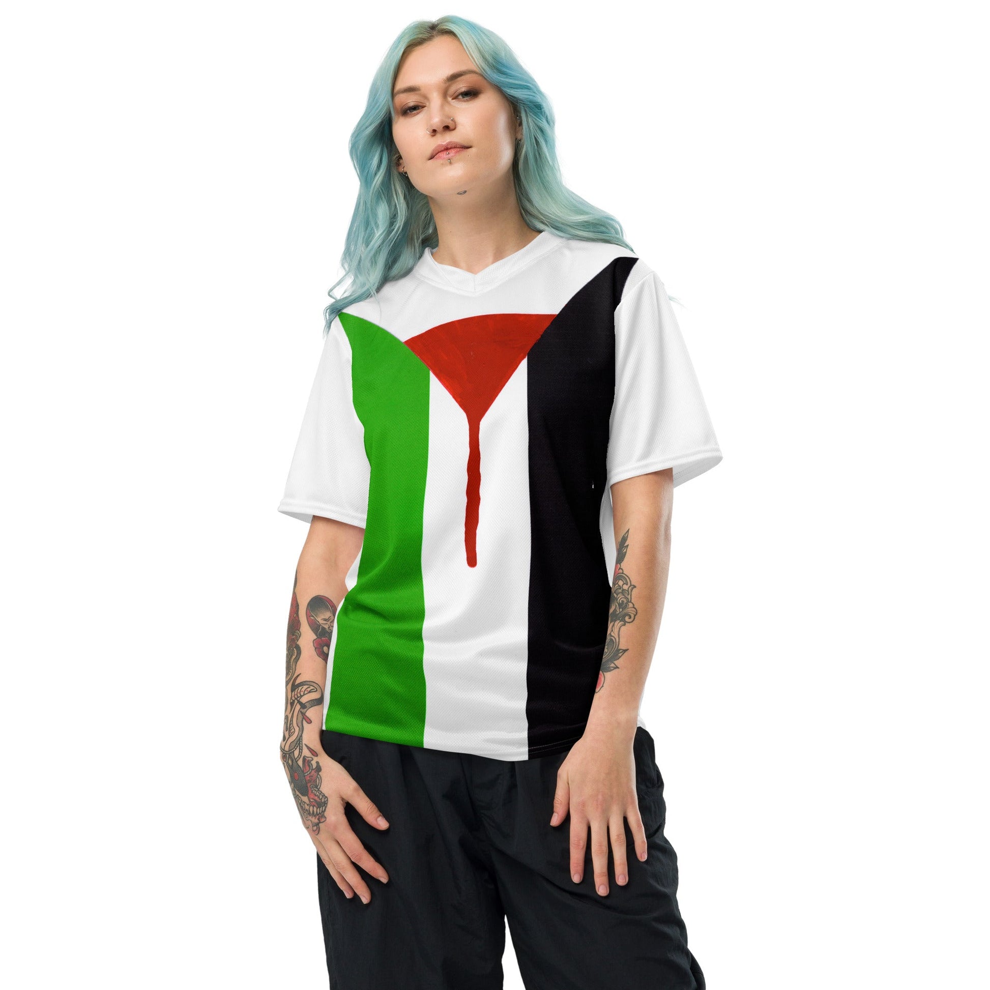 Gaza Strip - Recycled unisex sports jersey - Souled Out World