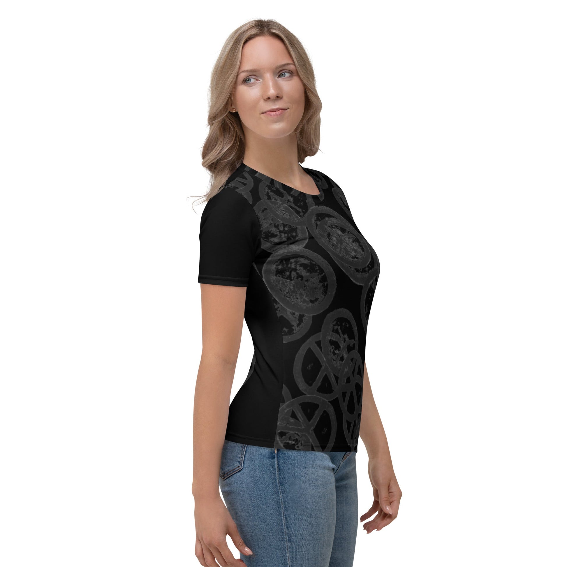 Hiroshima Clock - Black All - Over Print Women's T-shirt - Souled Out World