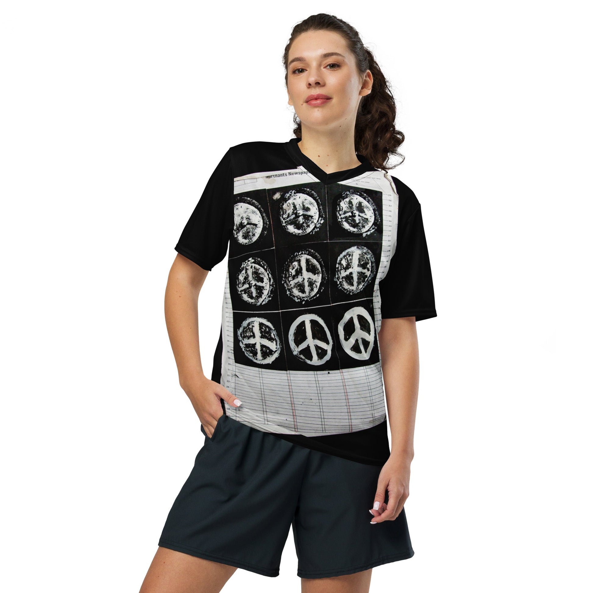 Hiroshima Clock - Recycled unisex sports jersey - Souled Out World