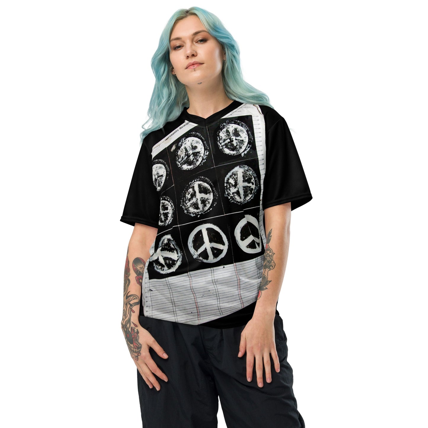 Hiroshima Clock - Recycled unisex sports jersey - Souled Out World