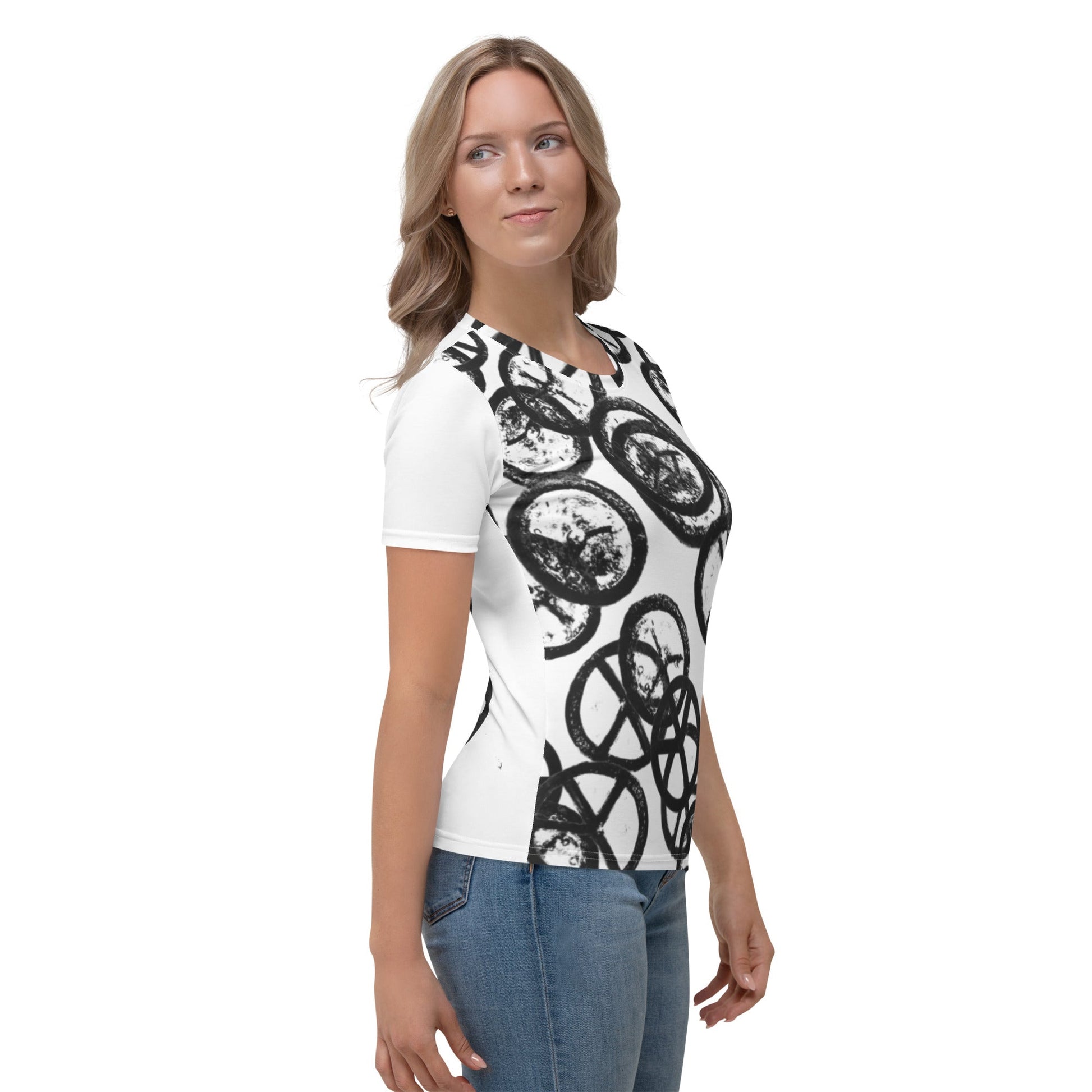 Hiroshima Clock - White All - Over Print Women's T-shirt - Souled Out World