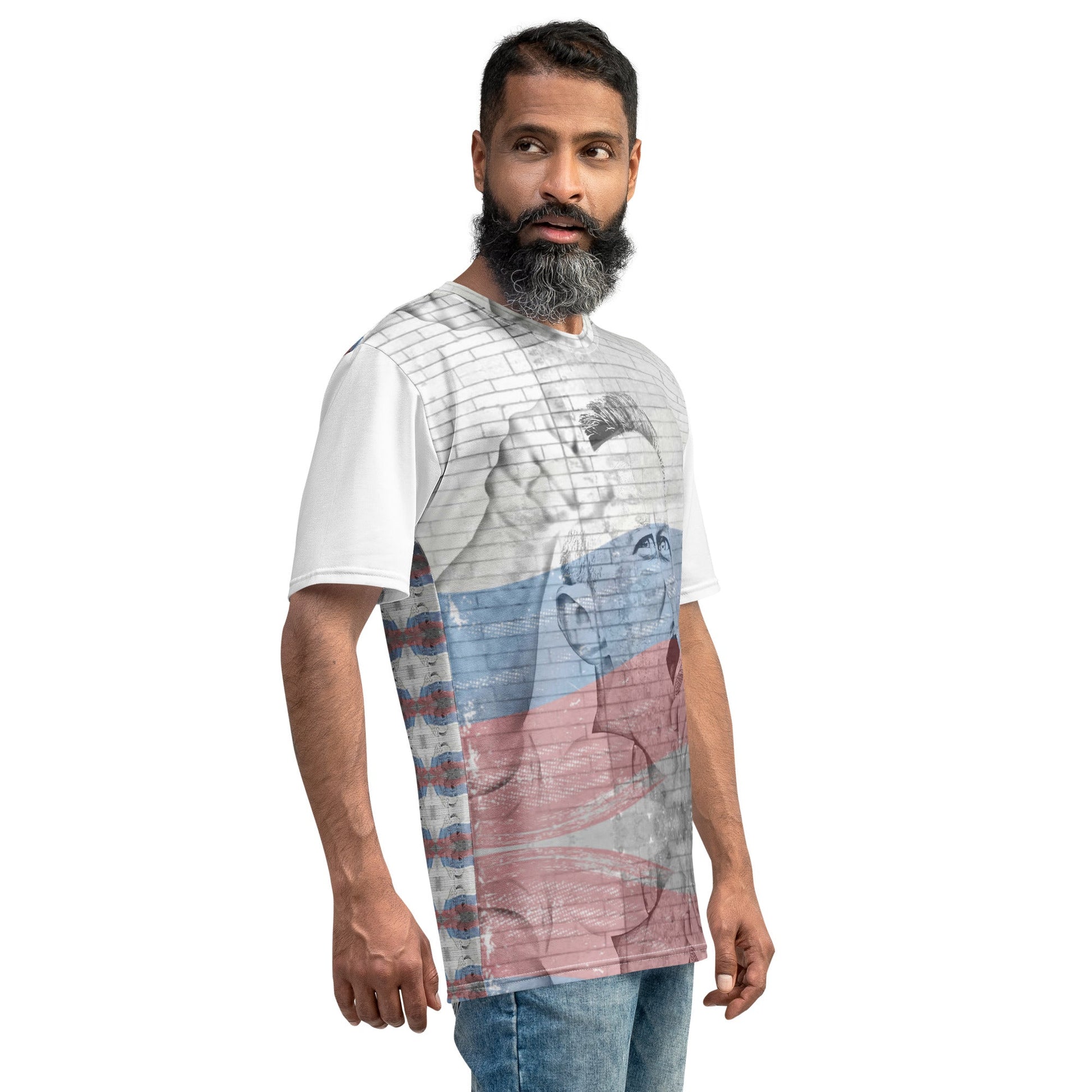 Alexei Navalny All-Over Print Men's Crew Neck T-Shirt - Souled Out World