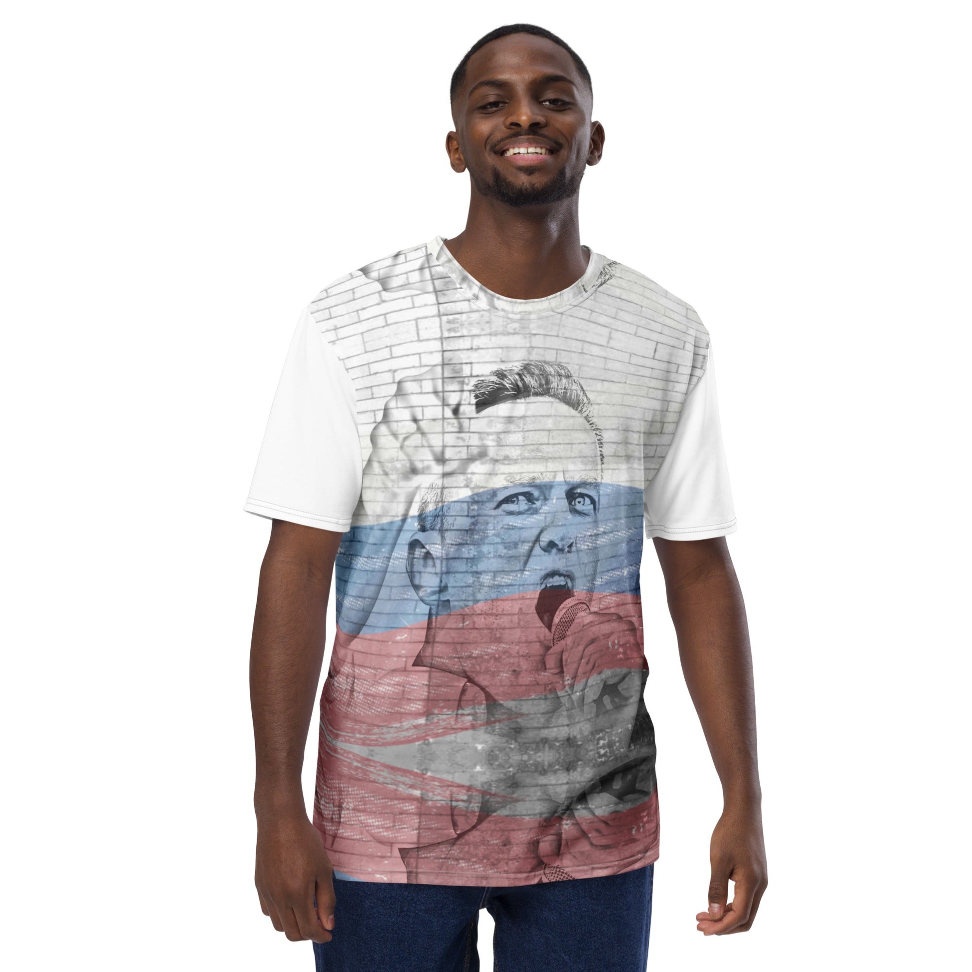 Alexei Navalny All-Over Print Men's Crew Neck T-Shirt - Souled Out World