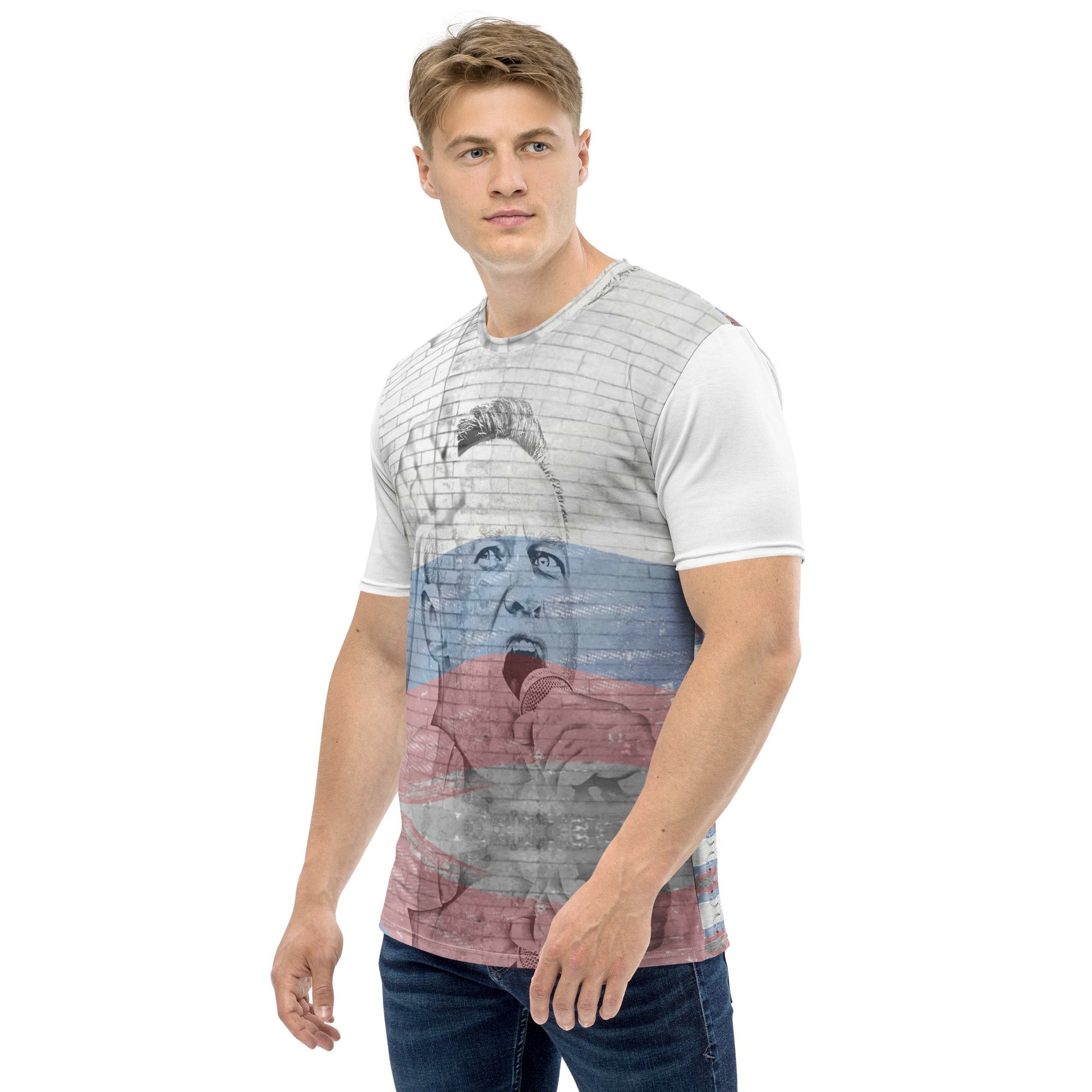 Alexei Navalny All-Over Print Men's Crew Neck T-Shirt - Souled Out World