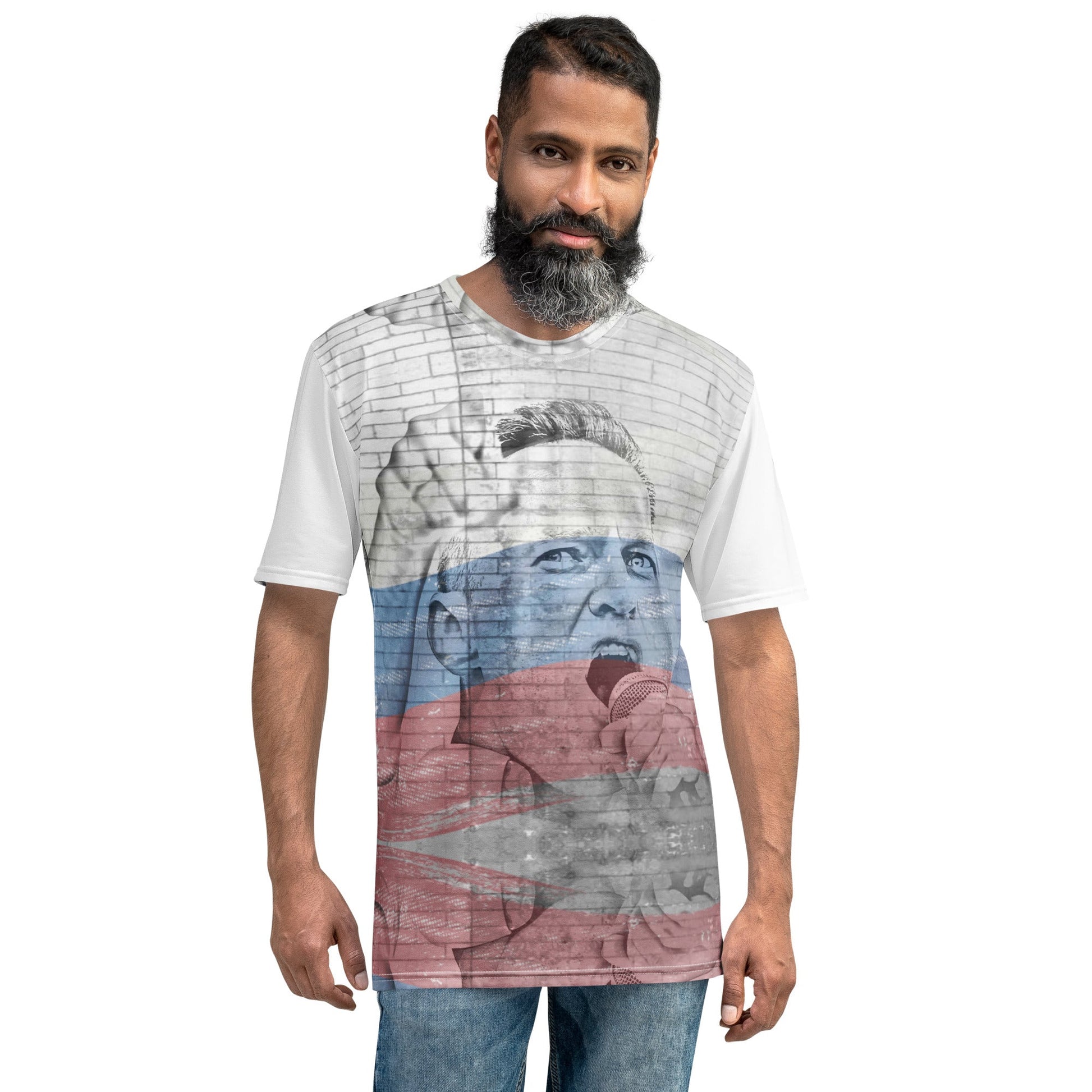 Alexei Navalny All-Over Print Men's Crew Neck T-Shirt - Souled Out World