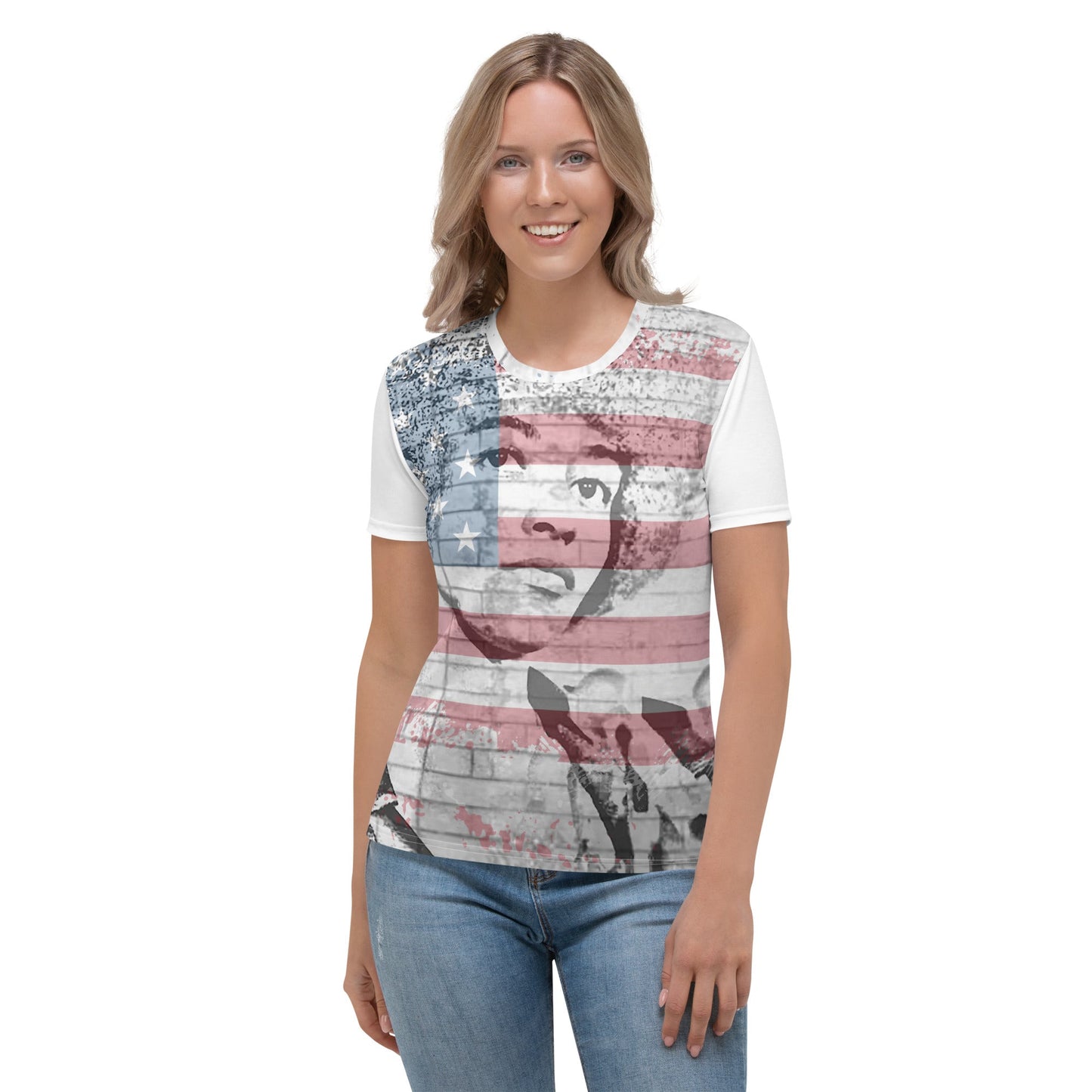 Angela Davis All-Over Print Women's T-shirt - Souled Out World