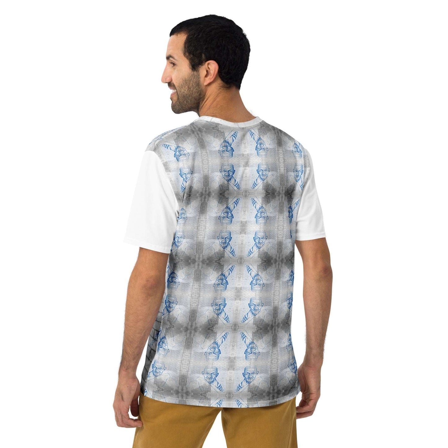 Mahatma Gandhi All-Over Print Men's Crew Neck T-Shirt - Souled Out World