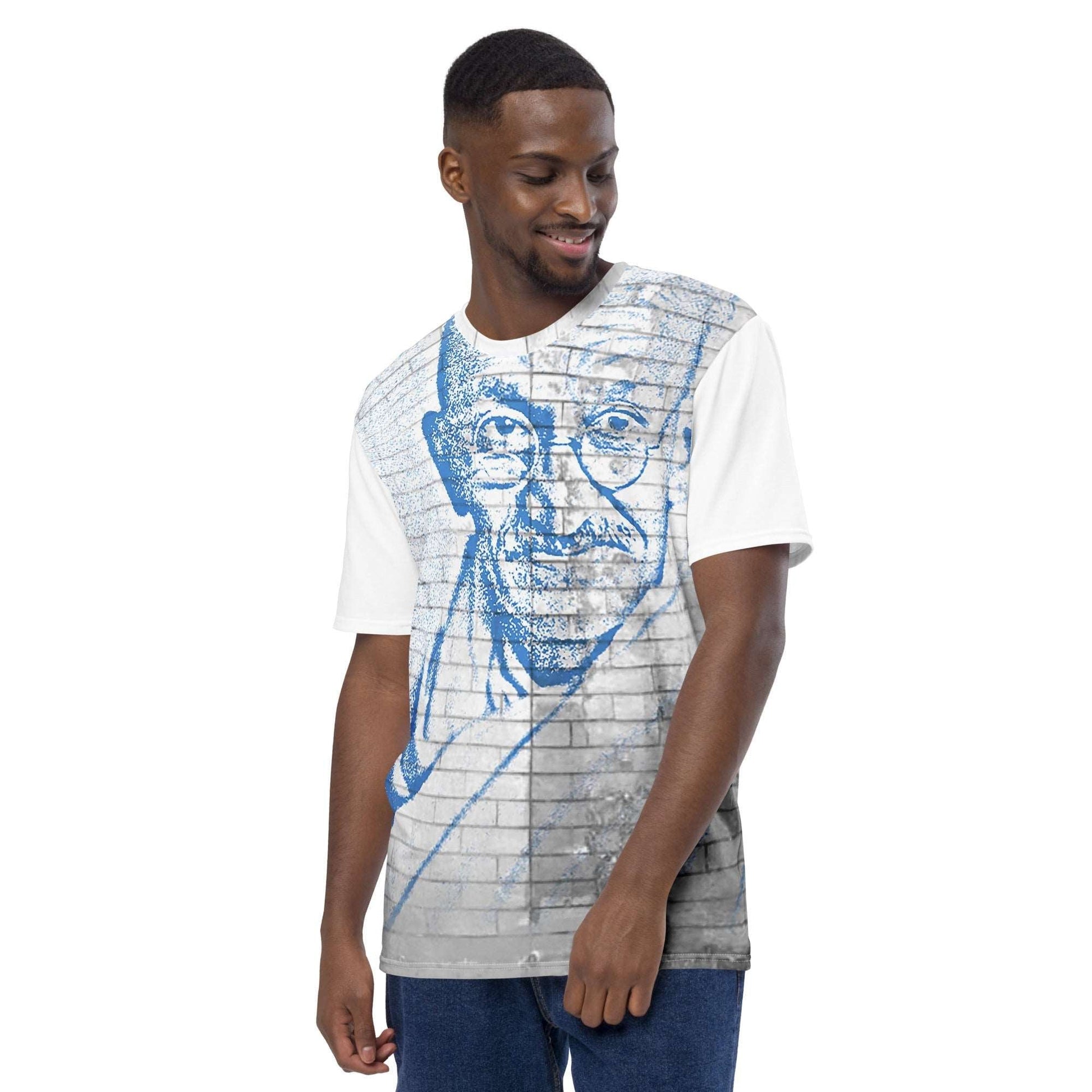 Mahatma Gandhi All-Over Print Men's Crew Neck T-Shirt - Souled Out World