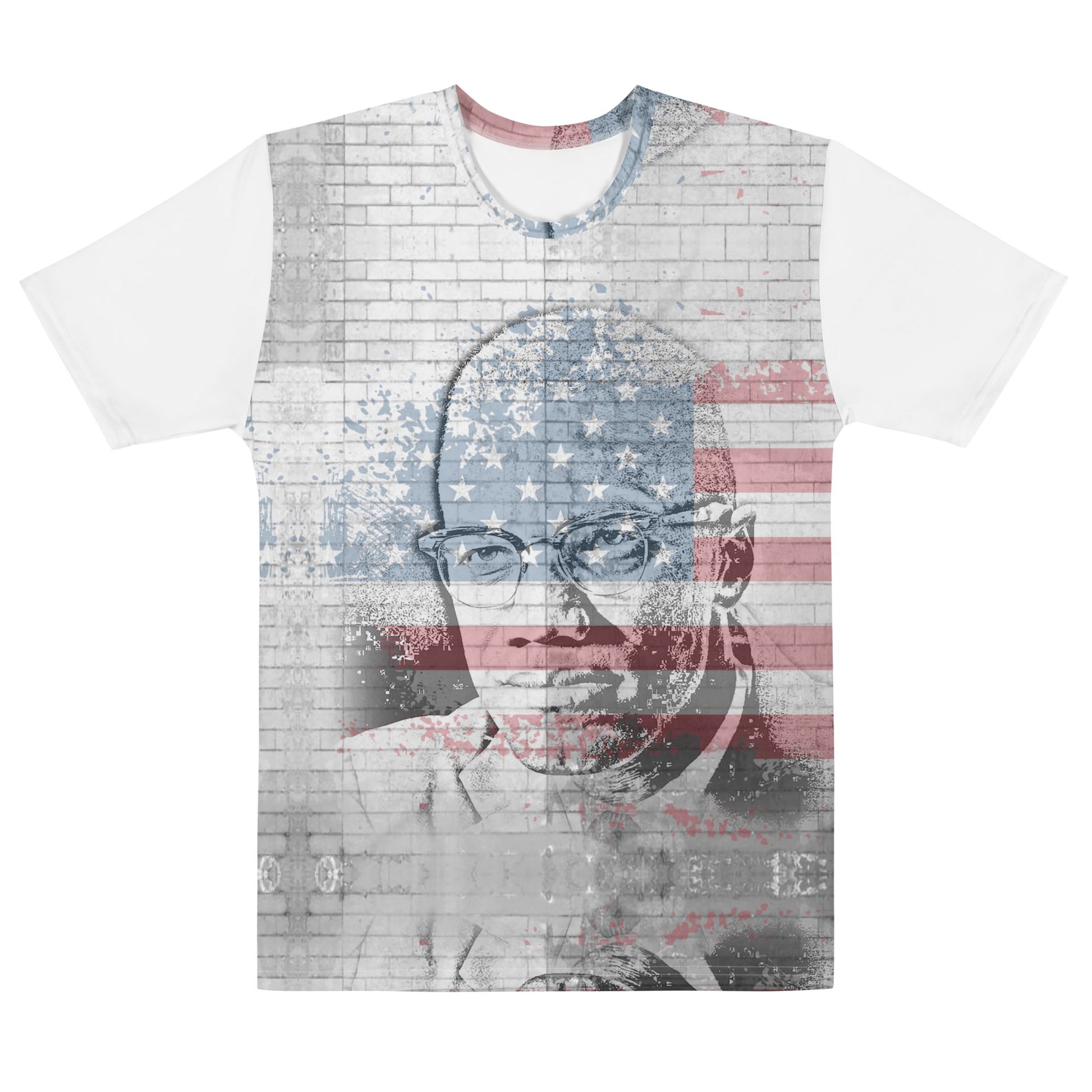 Malcolm X All-Over Print Men's Crew Neck T-Shirt - Souled Out World