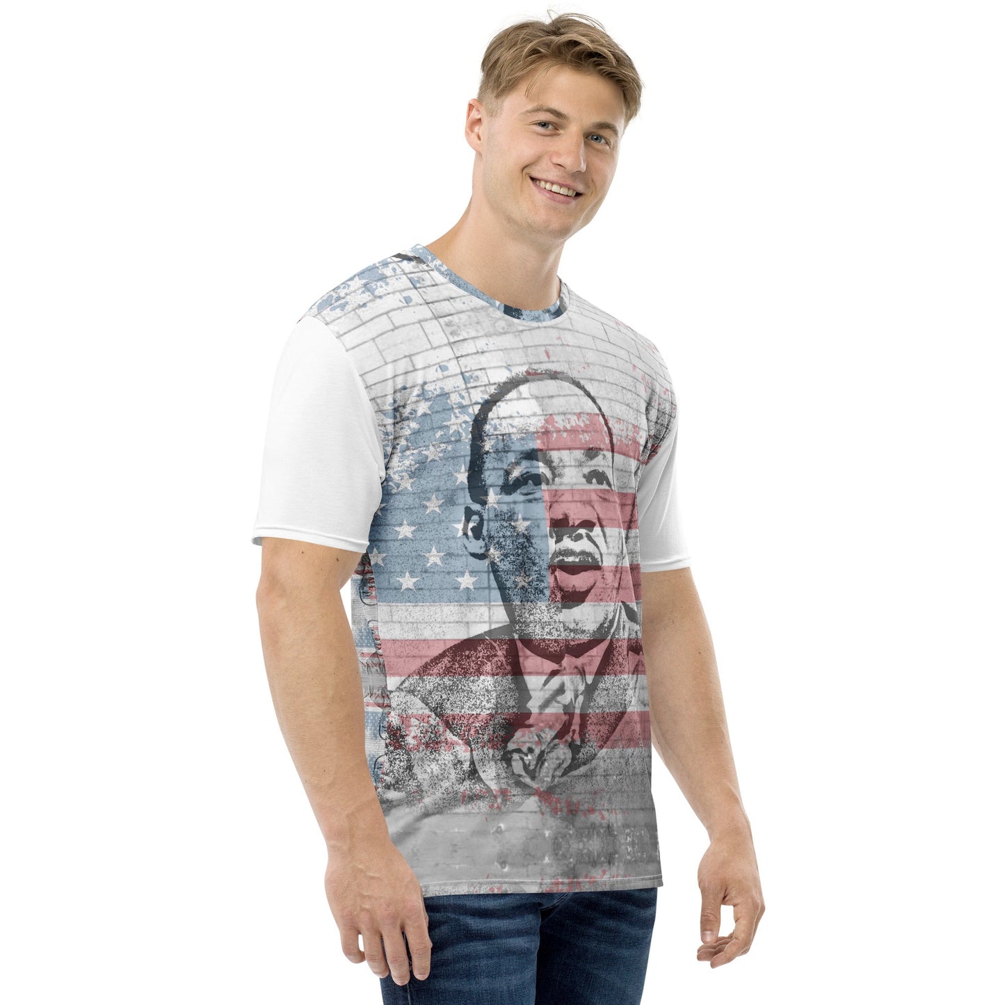 Martin Luther King Jr. All-Over Print Men's Crew Neck T-Shirt - Souled Out World