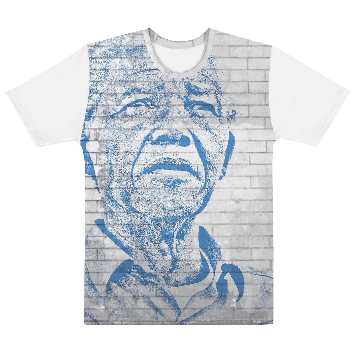 Nelson Mandela All-Over Print Men's Crew Neck T-Shirt - Souled Out World
