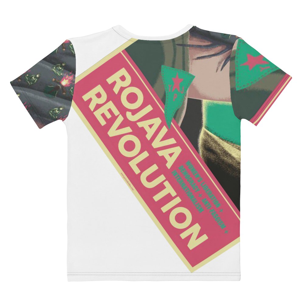 Rojava Revolution - All-Over Print Women's Crew Neck T-Shirt - Souled Out World