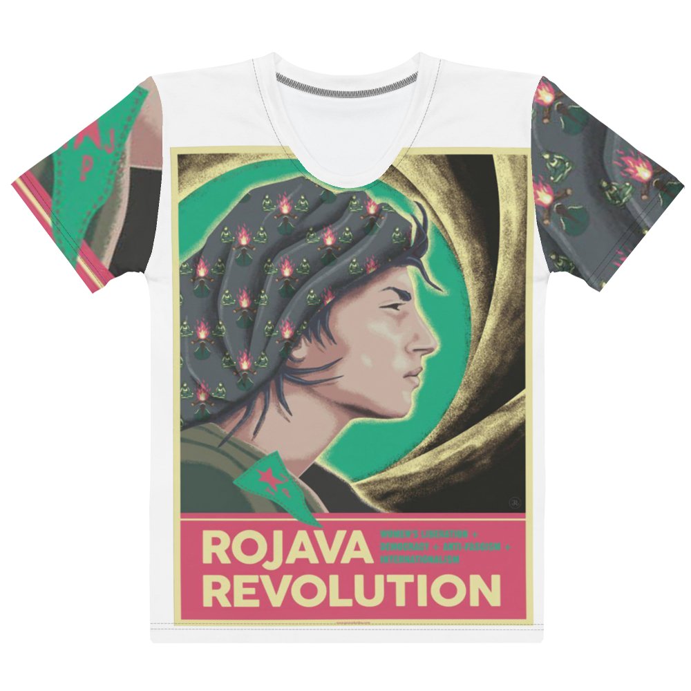Rojava Revolution - All-Over Print Women's Crew Neck T-Shirt - Souled Out World
